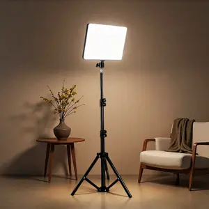 63-Inch Flexible Tripod Stand, 10-Inch Selfie Ring Light, Three-Color Adjustable LED Light, Live Streaming & Video Conference Lamp, LED Fill Lights