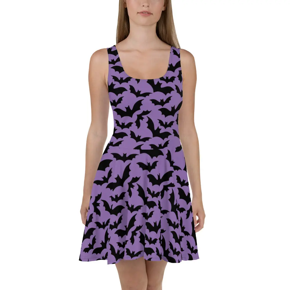 Women's Casual Elastane-Polyester Blend Skater Dress - Breathable, Comfortable, Pull-On Fit, Outdoor-Ready, Flattering Fit Piece