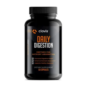 Clovis Daily Digestion - 60 Capsules for Enhanced Nutrient Absorption & Digestive Health Support - Powerful Blend of Digestive Enzymes