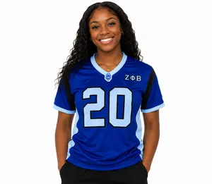 Zeta Blue Football Jersey