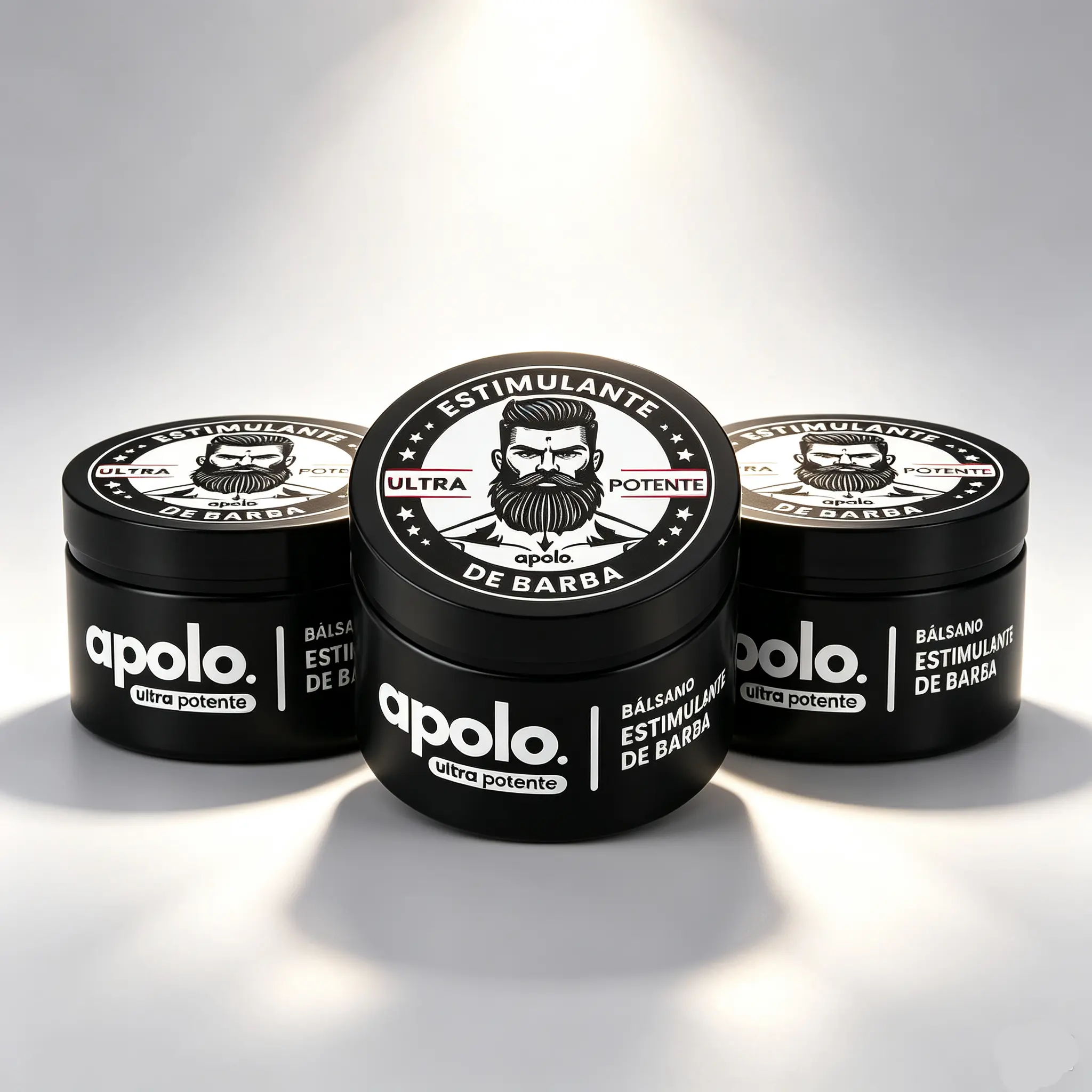 3-Pack Apolo Ultra-Potent Minoxidil Beard Cream—a high-performance formula designed specifically for men to promote beard growth; it targets sparse areas to create a thicker, fuller, and healthier-looking beard.