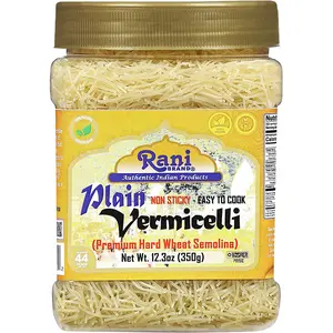 Rani Plain Vermicelli (Wheat Noodles) 12.25oz (350g) PET Jar ~ All Natural | Vegan | NON-GMO | Indian Origin