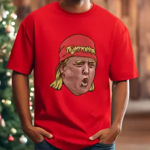 Trumpmania Wrestling T shirt Funny Trump Lover Gift Present for Right Wing Fan WWF Trump Short Sleeve Unisex T Shirt 295