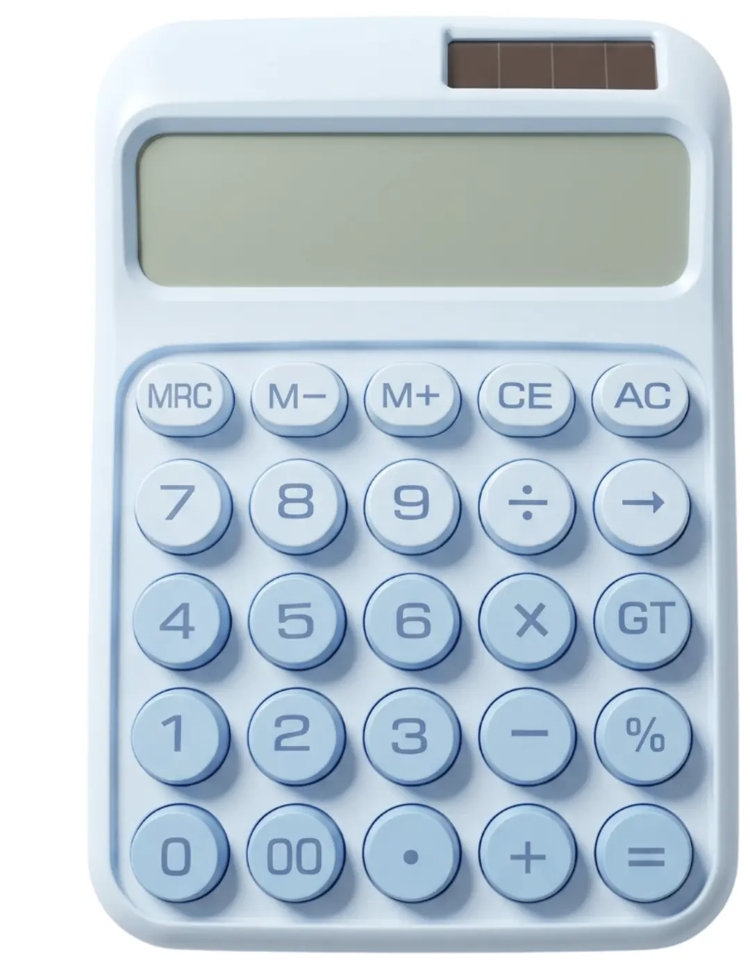 Saving Girl Era Large Pastel Blue Desk Calculator