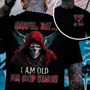 Boomer Custom Year Badass Generation T-shirt, Too Old To Fight Shirt - 100% Cotton Top Unisex Comfort Womenswear, Custom Year Of Birth Shirt