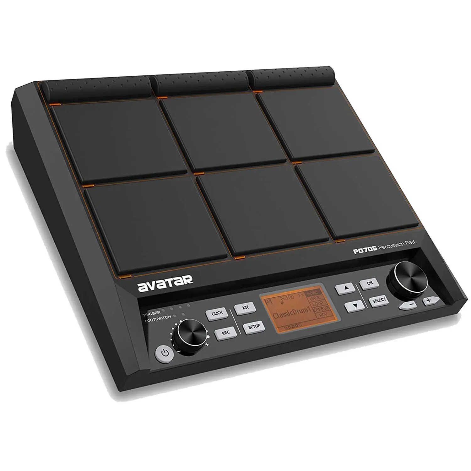 Avatar PD705 Percussion Sample Pad 9-Trigger Multipad Electric Drum USB MIDI Avatar PD705 Percussion Sample Pad 9-Trigger Multipad Electric Drum USB MIDI
