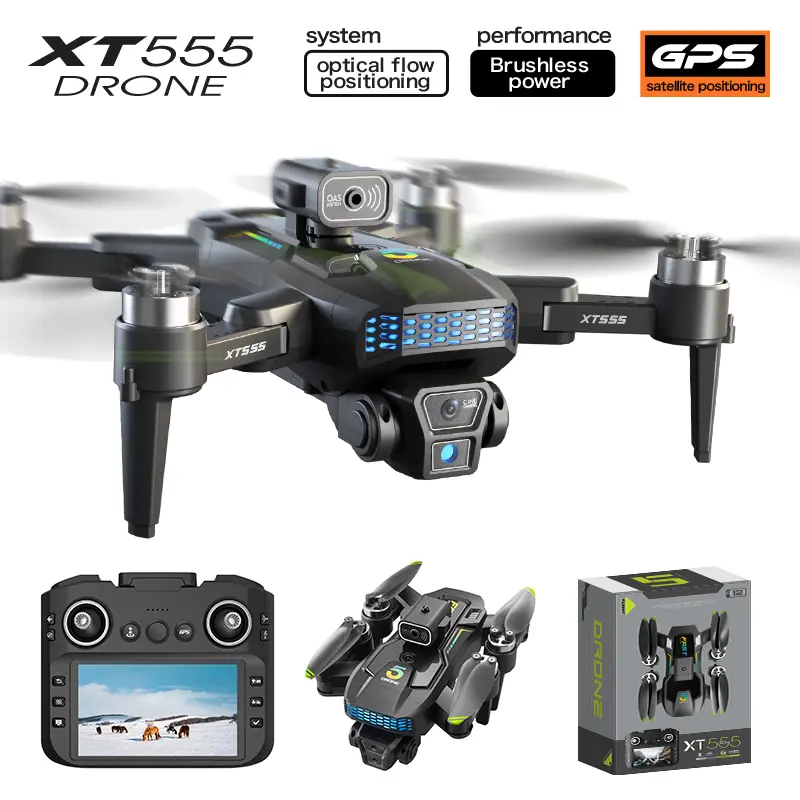 2026 Folding Drone Quadcopter with GPS, 249g Foldable Quadcopter Design, HD Camera, 5G WiFi FPV, Brushless Motor, Time Lapse, Auto Return, Follow Me, Novice-Friendly, 3 Batteries, Carry Case - Ideal Gift for Men