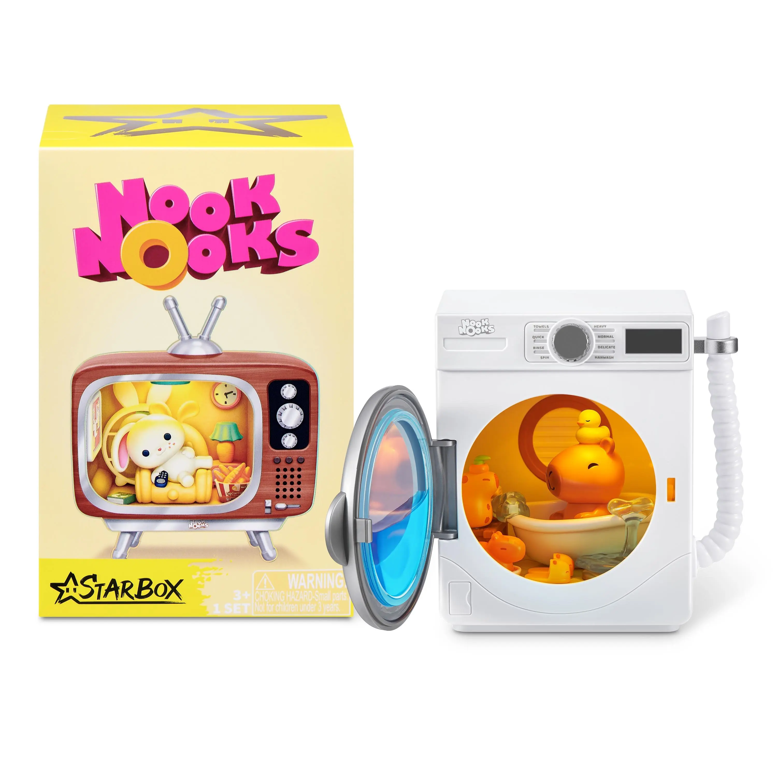 Starbox Nook Nooks Series 1 Collectible Set by Starbox, Mini Animal Figure Collectibles, Complete with Themed Scenery and Surprise Bonus Accessories, Random Style