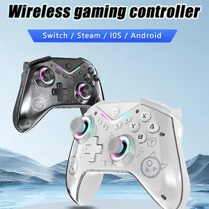 Switch Game Controller Dual Motor Wireless Controller with Dazzling Light