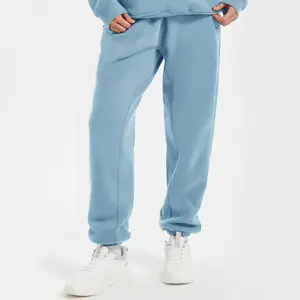 YUCOLEN Heavyweight Fleece-Lined Sweatpants for Men & Women Baggy Joggers Relaxed Fit with Drawstring Winter Warm Unisex Pants