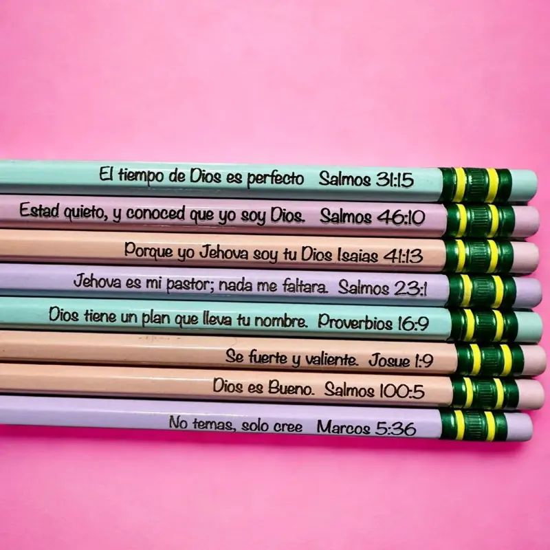 Ticonderoga Pastel #2 Bible Verse Pencils with Inspirational Scriptures for Writing with Purpose and Faith