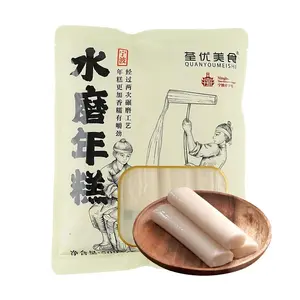QUANYOU Ningbo Water-Milled Rice Cake Strips 500g - Soft Chewy Texture, Perfect for Snacks & Dishes - Zhejiang Specialty
