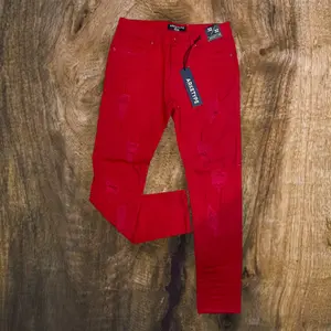 P403 - Twill Ripped Slim-Fit Stretch Jeans