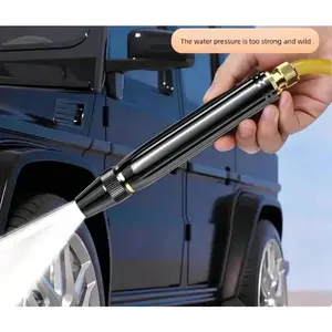 【Summervibes】Home high-pressure car wash water gun with booster nozzle and hose, portable handheld water sprayer, a must-have for watering plants and vegetables, car washing, garden cleaning, pet bathing and outdoor rinsing.
