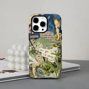 Tinker Bell Cartoon Cute Two-In-One Film Case, Dual Layered Case for Superior Protection, for iPhone 17 16 15 14 13 12 11 Plus Pro Max Samsung Galaxy S26 S25 S24 S23 S22, Birthday Christmas Gifts for Friends