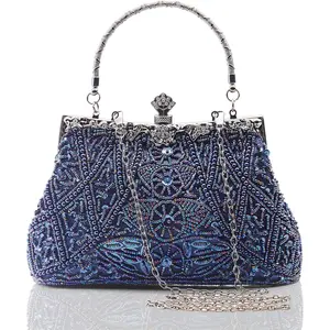 Evening Clutch Purses for Women -  Evening Bag Accessories for Women  1920s Beaded Sequin  Clutch