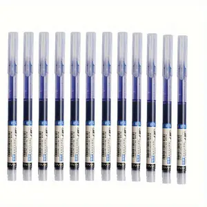 12-Pack Quick-Dry Smooth Rollerball Pens, 0.5mm Fine Point, Lightweight Plastic, Visible Ink Supply, Ideal for School & Office Writing