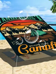 1 PCS Large Outdoor Sunshade Creative Art5, Digital Print Outdoor Sunshade Awning Washable Fabric, Homeowners, Garden Lovers Garden Canopy, 4 Fixation Ropes Included Washable for Outside Yard Camp Beach