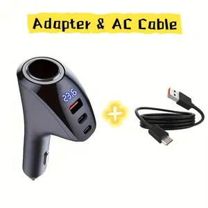 170W Max USB C Car Charger with 4 Ports, a Multi USB Car Plug Adapter, Featuring a Socket Splitter with 3 USB Ports, Designed for 12V/24V Dual USB Type C PD Fast Charging for Devices Like for Iphone 12 Pro Max, Ipad, Galaxy, And GPS, Without Battery