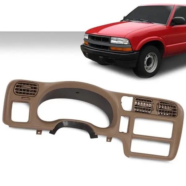 Fit For 98-04 S10 Jimmy Sonoma Cluster Blazer Radio Dash Bezel Trim Cover Beige Fit For 98-04 S10 Jimmy Sonoma Cluster Blazer Radio Dash Bezel Trim Cover Beige