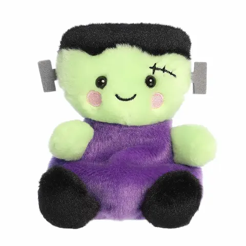 Palm Pals Spooky Bolts Frankenstein 5 inch Green Mini Soft Plush Collectable Stuffed Animal