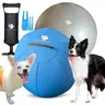 Large Interactive Dog Herding Ball Toy - Heavy-Duty Dual-Layered Polyester Mix Cover, Thick Anti-Burst PVC Core, Indoor Training Ball, Boredom Relief, Chase & Herd Fun, Handle Grip for Corgis