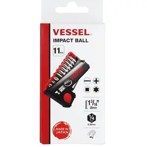 VESSEL Impact Ball Torsion Bit Set 11pcs (#IB11P02U)