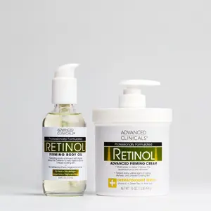 Advanced Clinicals Retinol Firming Bundle | Retinol Body Cream + Body Oil Set