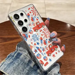 Durable Hard Case for Vintage Truck Fireworks Celebration, for Samsung Galaxy S26 S25 S24 S23 S22 S21 S20 Fe Plus Ultra Edge S10E A57 A56 A55 A54 A37 A36 A35 A34 A26 A25 A24 A23 A17 A16 A15 A14 A07 A06 A05s Note20 Note10 Note9