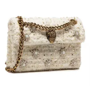 2025 new style gold woolen mini bag crossbody bag