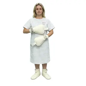 Magnetic Lock Medical Restraint Set – Adjustable Wrist Ankle Cuffs, Lockable Mittens with Shoes for ABDL, Elderly, Clawing Habit, Lockable Patient Safety Gear