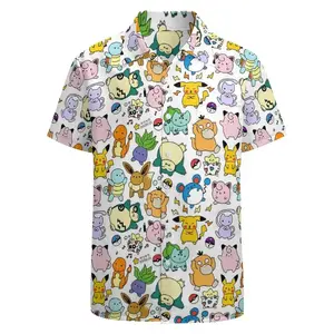 2026 Hot Hawaiian Shirt - Shorts Sets PKM [FREESHIP] Fresh Summer – Youthful – Bold with the Mini Characters Hawaiian Shirt