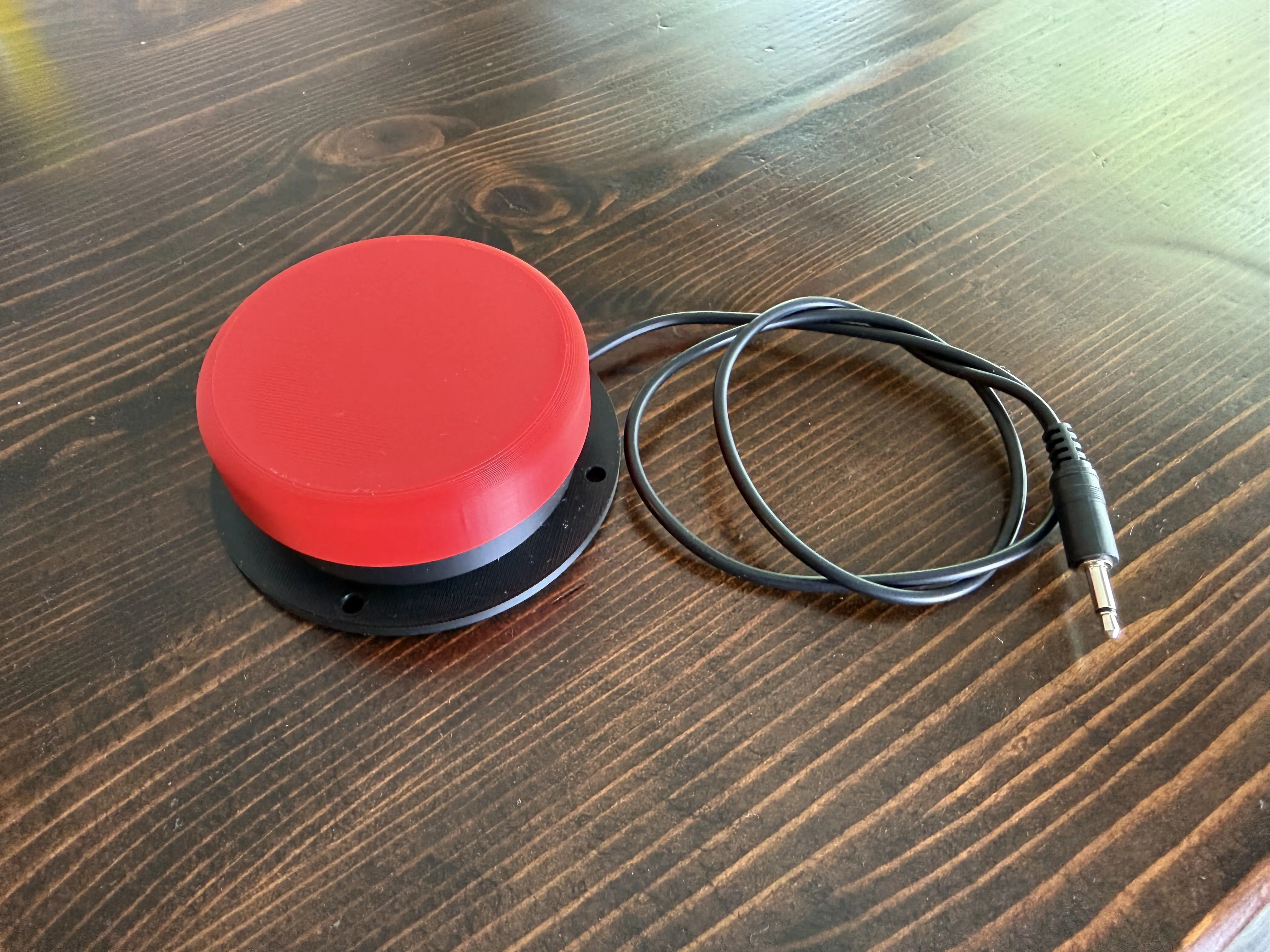 Electronic Adaptive Toy Button Accessible Switch with Cable for Kids with Special Needs, Electronic Learning Education Device