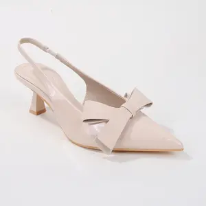 Calliope Patent Slingback Kitten Heels