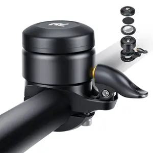 Bike Bell for Apple AirTag, Copper Bicycle Bell Hidden AirTag Bike Mount GPS Tracker Case Waterproof for Adults Kids Bikes、E-Bikes & Scooters 0.87inch/22.2mm Handlebar, Anti-Theft,120dB Loud