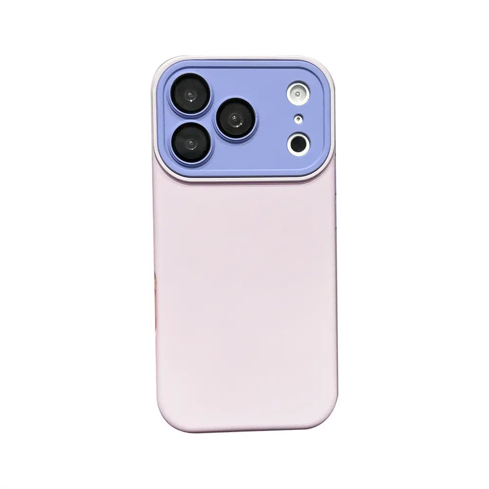 Case & Nova 2-in-1 Color Block Liquid Silicone Minimalist Handheld Anti-Drop Full-Cover Shockproof Cartoon Mobile Phone Case Accessory for iPhone 17 Pro Max, 16, 15 Pro, 15, 14, 13, 12, 11 Devices - Europe and America Style Phone Accessories