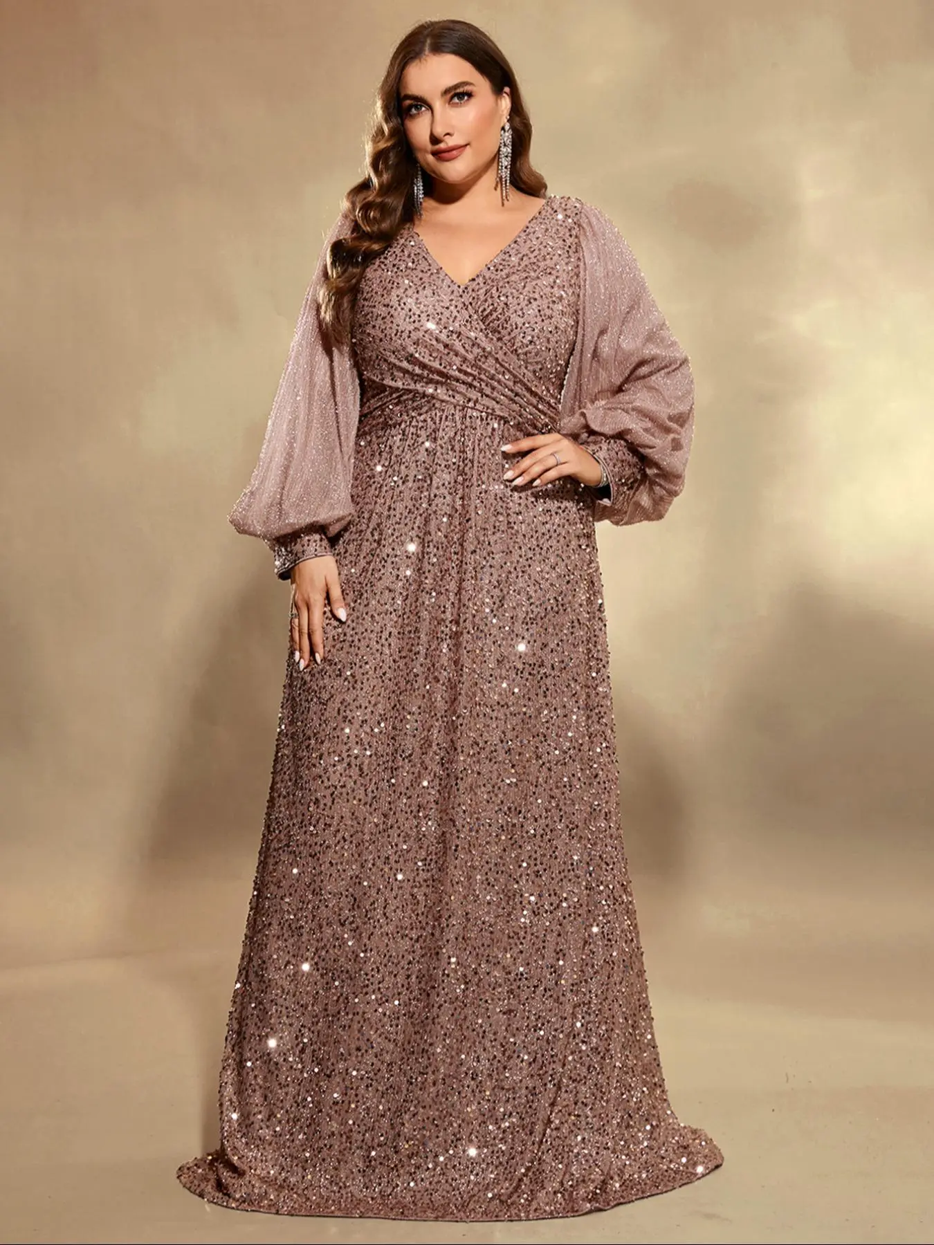 venus plus size formal dresses LaDivine CH079c Prom Dress - Emerald