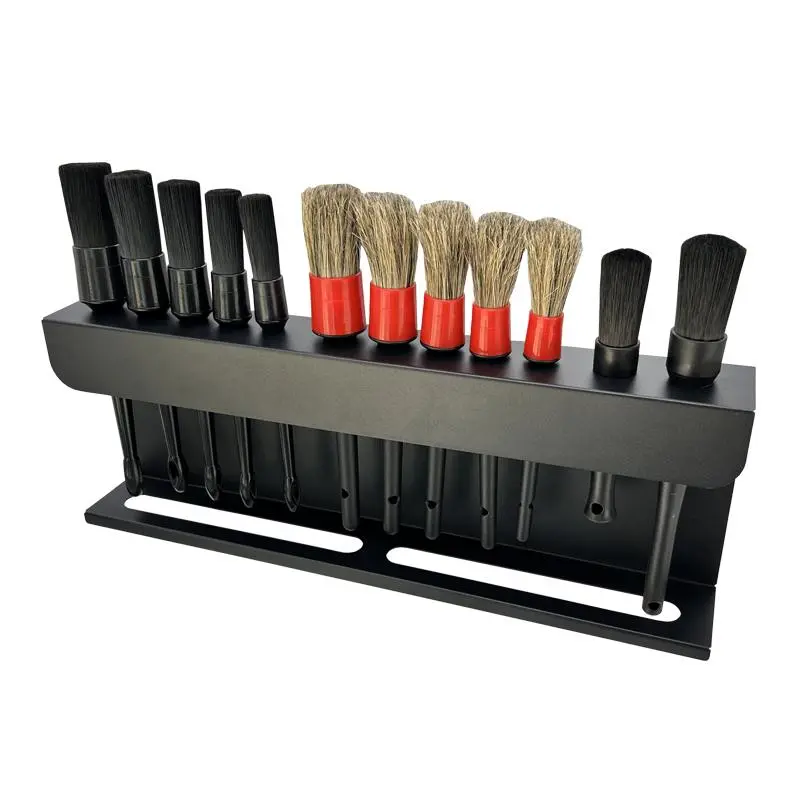 Car Wash Detail Brush Storage Rack, 1 Set Multifunctional Wall Mounted Car Wash Brush Holder, Car Wash Accessories for Garage, Car Wash Interval, Car Detailing Brush, Car Cleaning Supplies, Auto Detailing Supplies