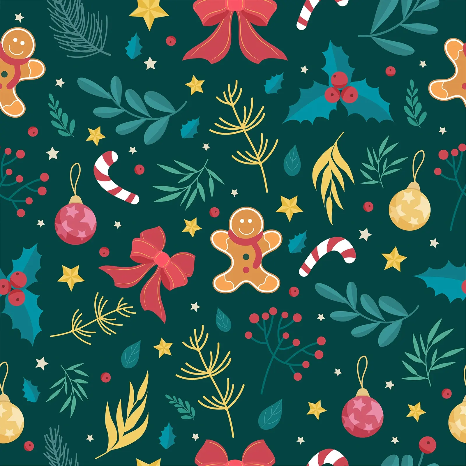 Background Christmas Self Adhesive Wallpaper Roll, Moisture Proof Easy Clean Removable Wall Sticker for Living Room Decor