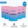 HYDROH Molecular Hydrogen Tablets, Raspberry Flavor, Effervescent Hydrogen Water Tablets with Magnesium, Mineral Supplement, 5 Pack, 150 Tablets