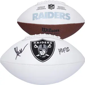 Marcus Allen Oakland Raiders Autographed Wilson White Panel Football with "HOF 03" Inscription - Fanatics Authentic Certified