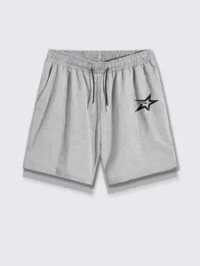 Men's Star Print Shorts, Regular Fit Casual Comfy Breathable Shorts for Summer, Men's Bottoms for Daily Wear