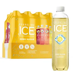 Sparkling Ice Lemonade Variety Pack, Flavored Sparkling Water, Zero Sugar, with Vitamins and Antioxidants, 12 count (Berry Lemonade, Raspberry Lemonade, Peach Lemonade, Classic Lemonade) 17 fl oz