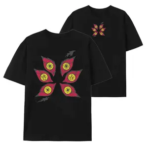 Premium Anime Cotton Shirt Demon Slayer TShirt Six Eyes Demon T Shirt Graphic Anime Design Tops Comfortable Unisex Tees 25723 Casual Chic Minimalist Casual Summer StyleFather's Day Gift