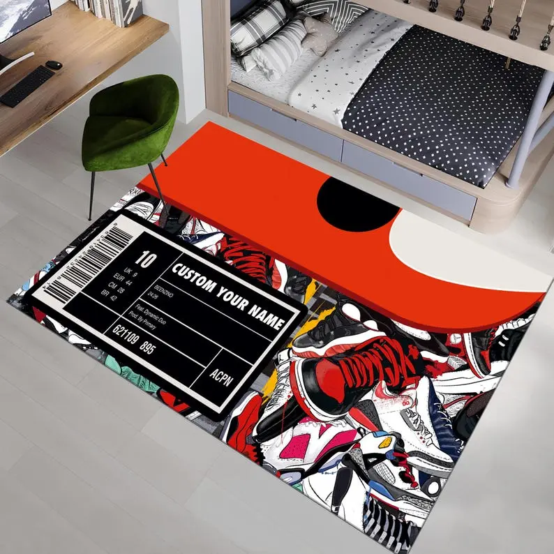 Shoes Box, Sneakers Shoes DOORMAT, Custom DOORMAT, Personalized DOORMAT, Street Cool DOORMAT, Sneakers Decor DOORMAT, Sneaker Art, Fashion Street DOORMAT, Area DOORMAT