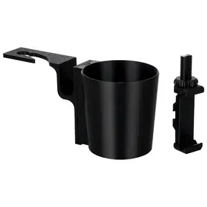 2-in-1 3D Printed Car Headrest Cup Holder & Phone Mount | Backseat Universal Drink Holder Hook