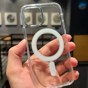 Luxury Magnetic Transparent Protective Phone Case with Lens Protection, Compatible with iPhone 17 Air and iPhone 11/12/13/14/15/16 Pro Max/Plus