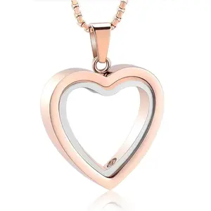 Heartfelt Remembrance: Stainless Steel Heart-Shaped Cremation Pendant