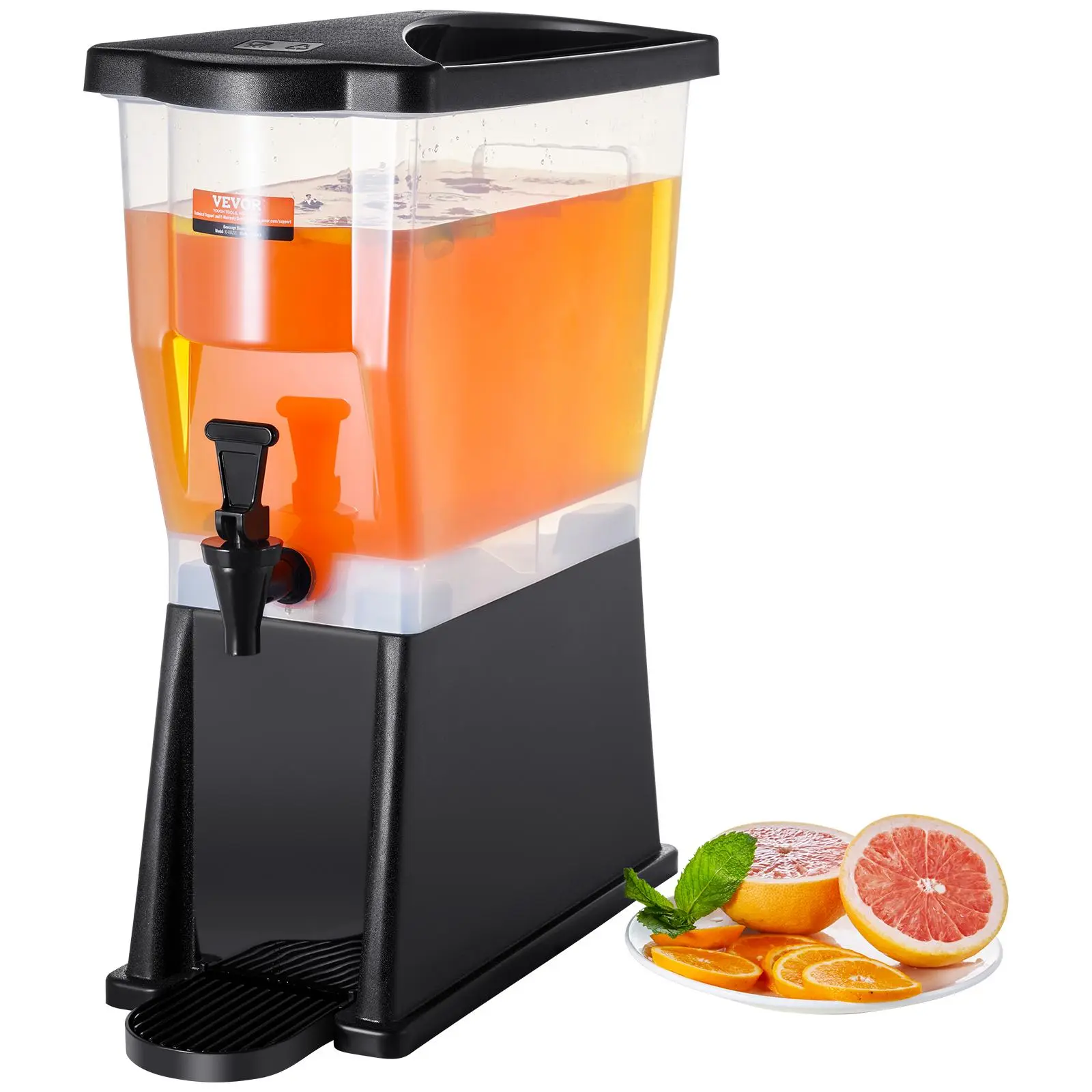 VEVOR Beverage Dispenser,  3 Gallon Drink Dispenser for Parties, Plastic Juice Dispenser with Stand Spigot Lid, Iced Tea Lemonade Juice Water Dispenser, for Restaurants, Hotels, Parties#BackToSchool