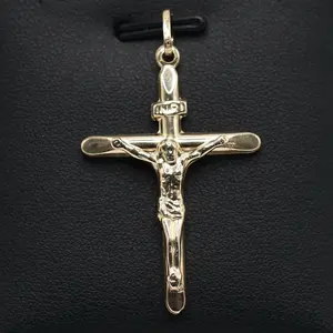 14K Gold Cross Crucifix Pendant